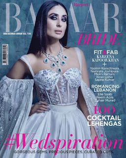 Kareena Kapoor Khan on the cover of Harpers Bazaar Bride Dec 2017 by Manish Malra